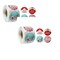 Wrapables Christmas Stickers Label Roll Holiday Stickers 500 Pc Red & White